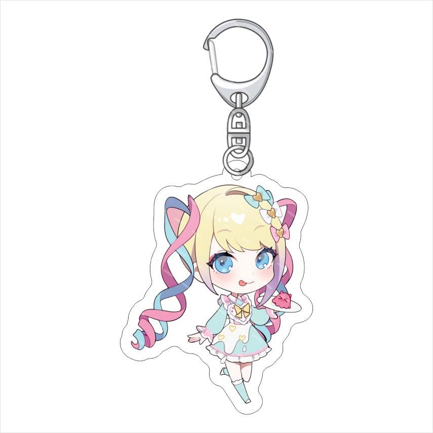 

Game NEEDY GIRL OVERDOSEX Anime Super Ten-chan Ame-chan Acrylic Figure Keychain Cartoon Pendant Birthday Gift