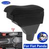 For Fiat Panda armrest box For Fiat Panda II 2 armrest box Center Storage box Interior Retrofit USB charging Car Accessories