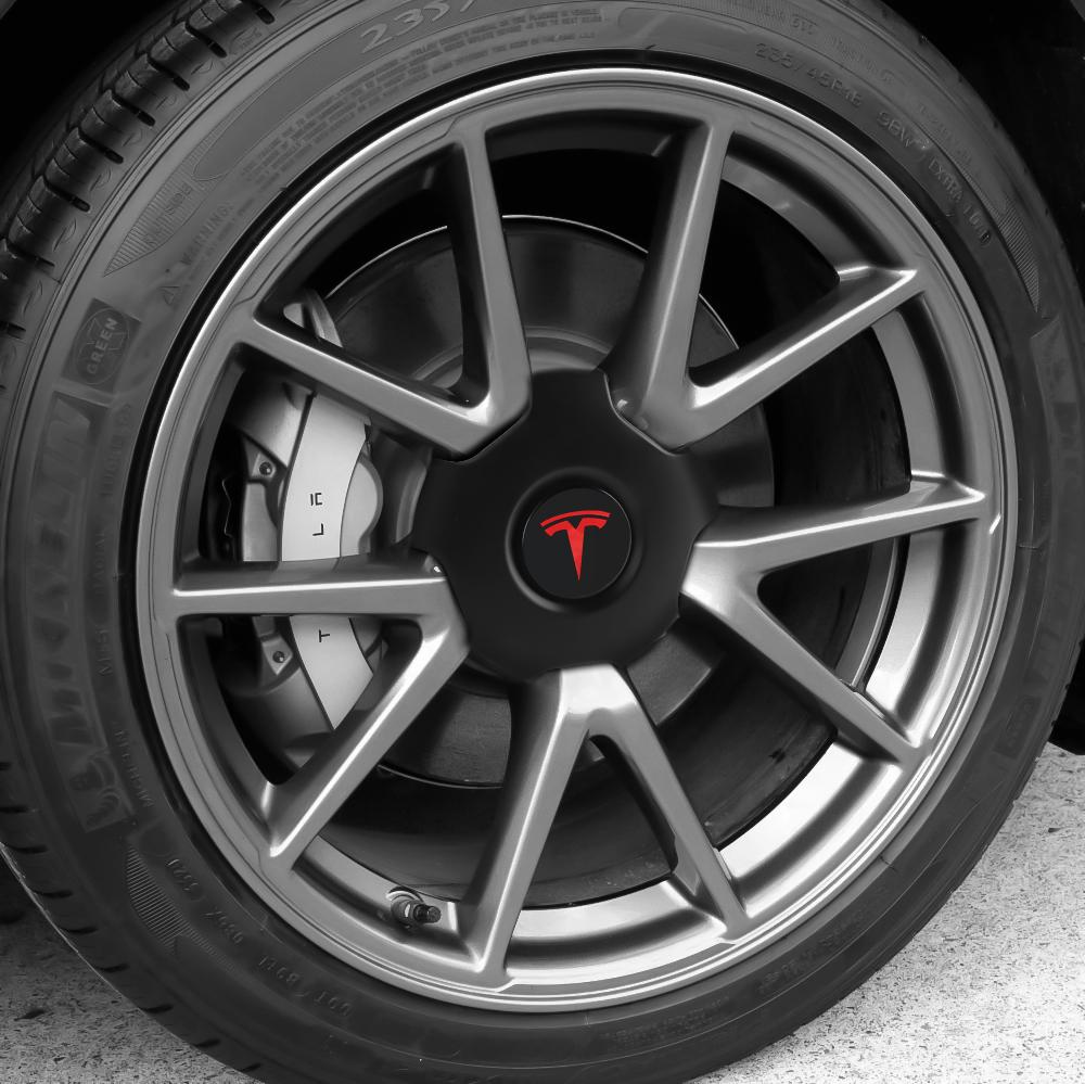 4pcs Car Wheel Center Caps Hub Covers For Tesla 2022 2023 2024 2025 18 Inch Wheels Five Claw Type Athletic Hubcaps Accessories