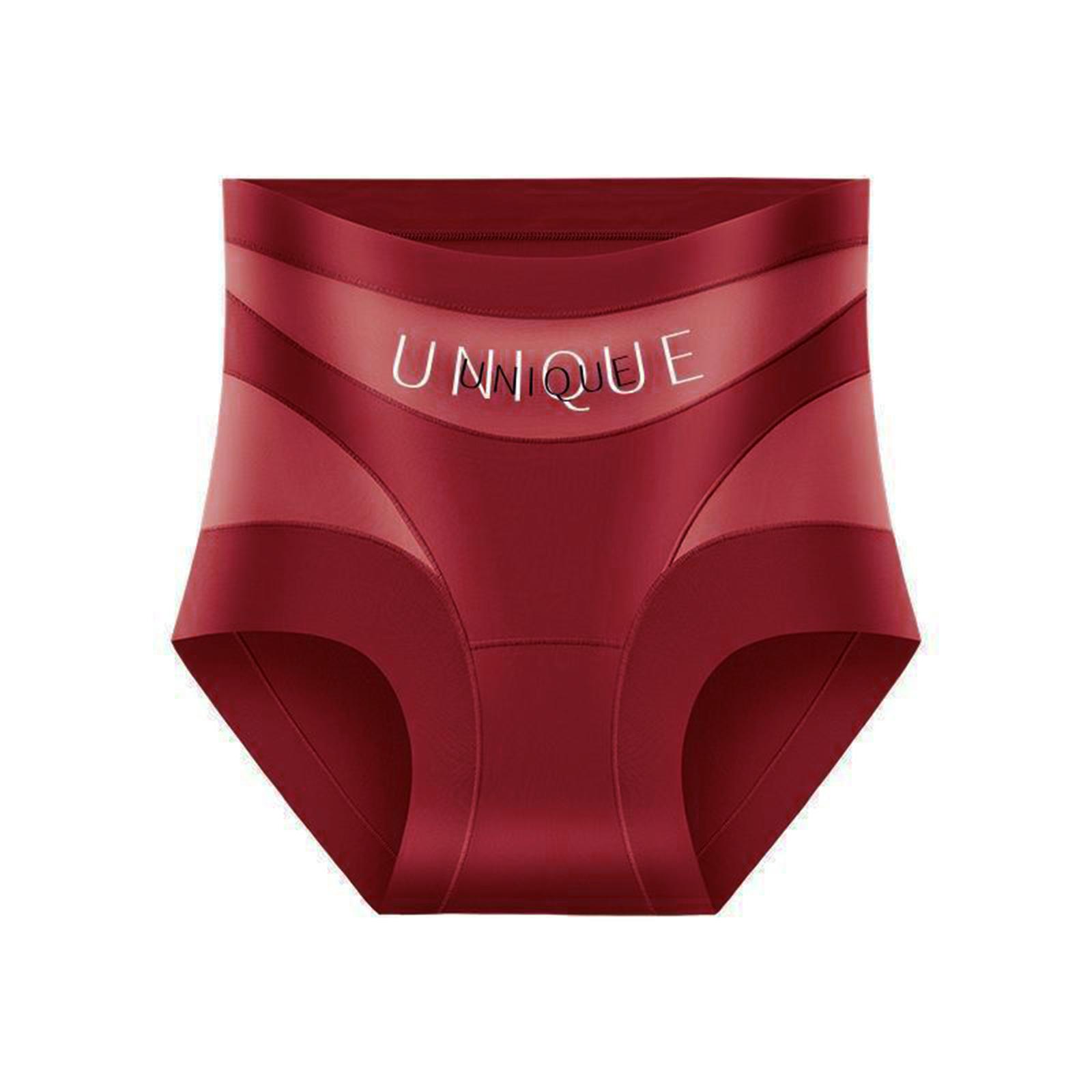 

Women s High Waisted, Abdominal Shaping Underwear, Thin, Comfortable, Seamless, Breathable Underwear XXL червоний
