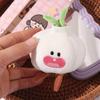 Cute Funny Vegetable Keychain Plant Key Ring Garlic Pendant Garlic Plush Doll  Backpack Pendant