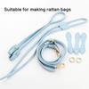 Craft Your Own Bag with Adjustable Drawstring Shoulder Strap Handle Rope Kits for Handmade Straw Bucket Bags Accessories