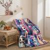 Cute Rainbow Unicorn Flannel Throw Blanket Cartoon Pegasus Patchwork Kids Bed Sofa Blanket