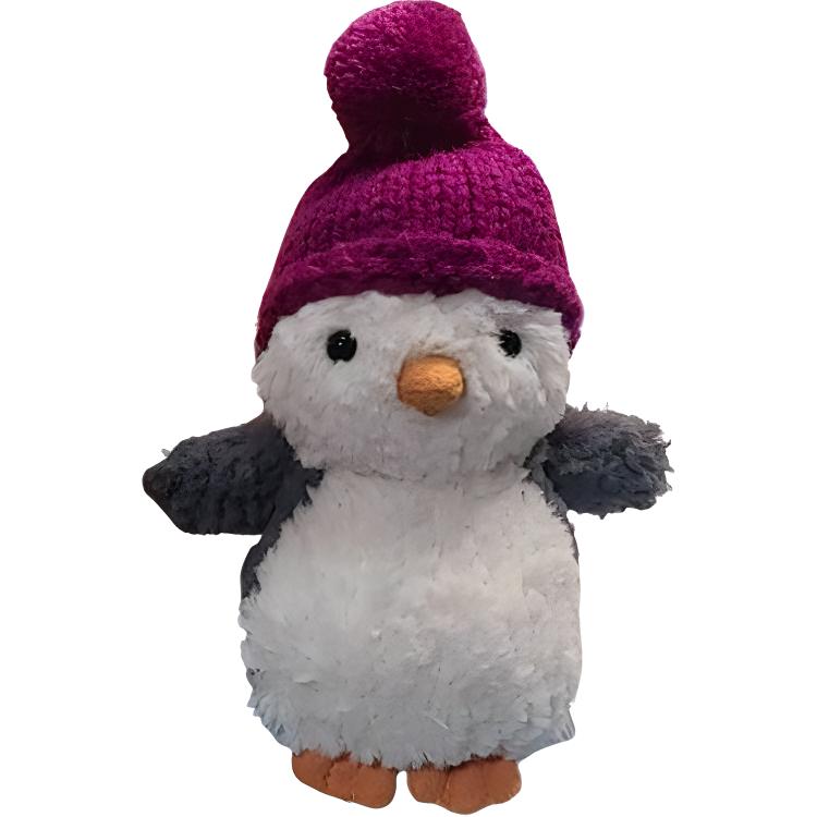 

JELLYCAT Arctic and Antarctic series Penguin wearing a purple hat cute plush doll 12cm high