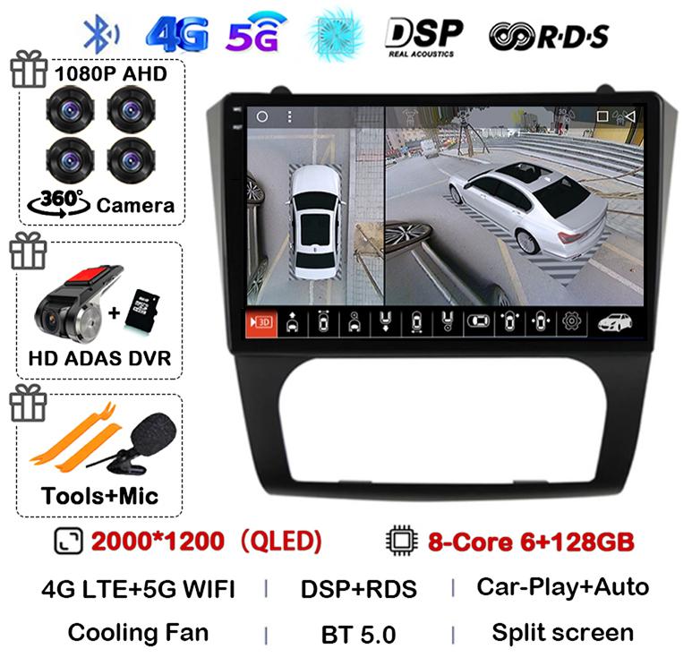 Android 14 Carplay+Auto WIFI+4G BT Car Radio Stereo For Nissan Altima Teana 2008 2009 2010 2011 2012 Multimedia Video Player GPS