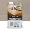 Huile et Protection - V33 - 500 ml - Argent - Nourrit le bois - Protège - Mat