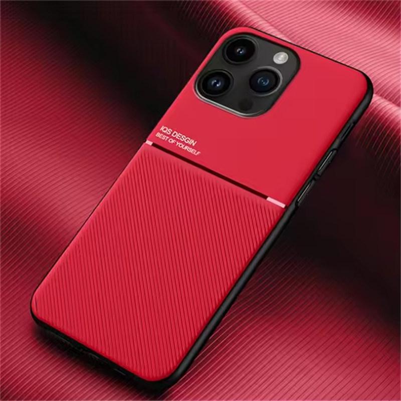 Leather Texture Magnet Case For iphone17 16 15 14 13 11 Pro Max Mini XR XS Max 7/8 Plus SE 16E Cover Magnetic Case