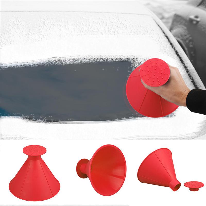 Buy 1 Pcs Round Magic Car Ice Scraper Auto Car Window Windshield Funnel