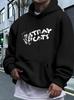 Casual Stray Cats Graphic hoodie-Casual Pullover Sweatshirt - Cozy Fleece-Lined Fall/Winter Sweatshirt
