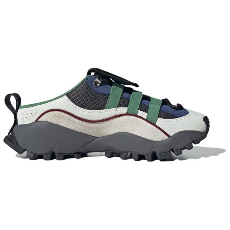 adidas SEEULATER MULE Abrasion Resistant Slip Resistant Closed Toe Slippers Unisex White Green Silver Sneakers JP5552