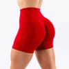 European and American Seamless Peach Butt-Lifting Sports Shorts for Women, Fitness Tight-Fitting Three-Quarter Pants, Summer Alpha Fitness Pants