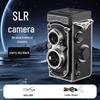 Retro Dual-Lens Travel Camera - Manual Crank, Student-Friendly, Portable Film & Digital Model