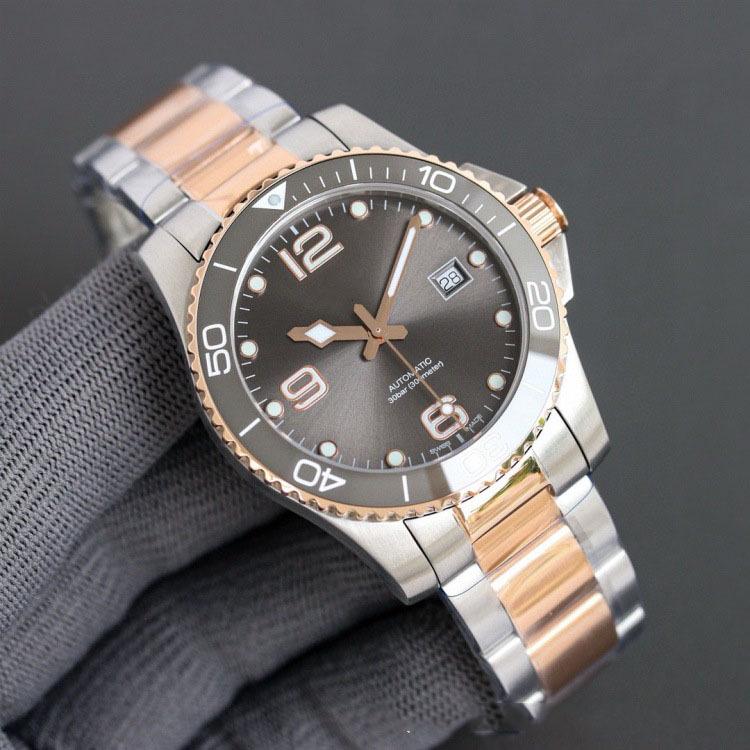 Langjia ZF Conquest Diver Herren Vollautomatische Keramik Leuchtende Wasserdichte Uhr