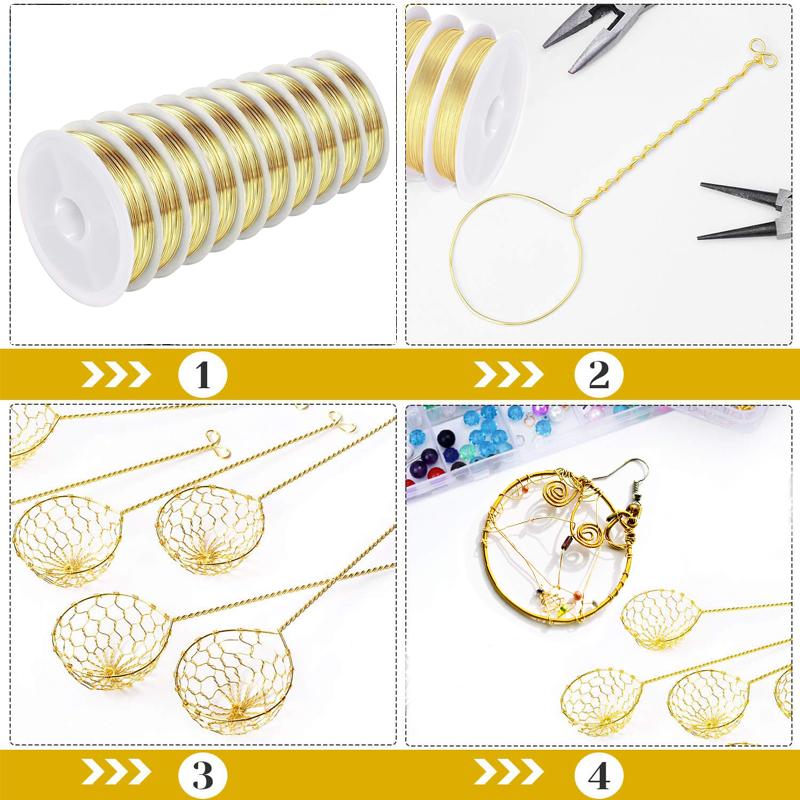 1-100m Brass Wire Metal Wire Soft Brass Round Wire Ultra-Fine Copper Wire Bare Wire 0.1 0.15 0.2 0.3 0.4 0.5 1.0~3mm