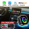 4 σε 1 Ασύρματο Carplay Airplay Για iPhone, Καθρέφτης Έξυπνου Τηλεφώνου & Android Auto AI Box Για Android Τηλέφωνο Για Οθόνη Συστήματος Αυτοκινήτου OEM