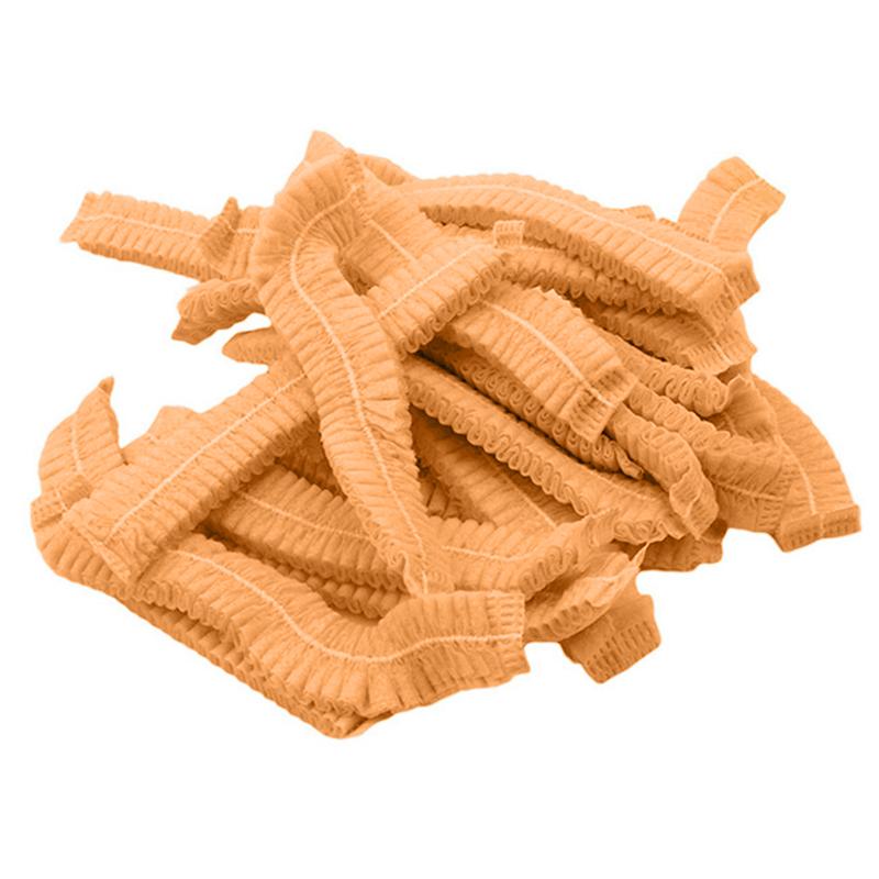100 PCS Disposable Microblading Non Woven Fabric Makeup Hair Net Cap Sterile Hat Chef Catering Dust Strip Bathroom Supplies