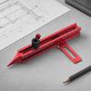 Yousheng Magnetic Base Spirit Level, Multi-Function Scribing Tool, DIY Woodworking Scriber Line Maker, Portable Aluminum Alloy Woodworking Compass