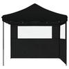 Tente de réception - VIDAXL - Pliable - 2 parois latérales - Imperméable - Noir
