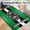 Benutzerdefinierter Teppich mit Aufdruck Borussia Mönchengladbach Rutschfester Bodenbelag Für Wohnzimmer Dekoration
