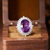 Millennial Cut Amethyst & Citrine Pendant Necklace in S925 Sterling Silver