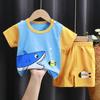 2025 Kids' Short Sleeve Summer Pajama Set - Boys and Girls Baby T-shirt and Shorts