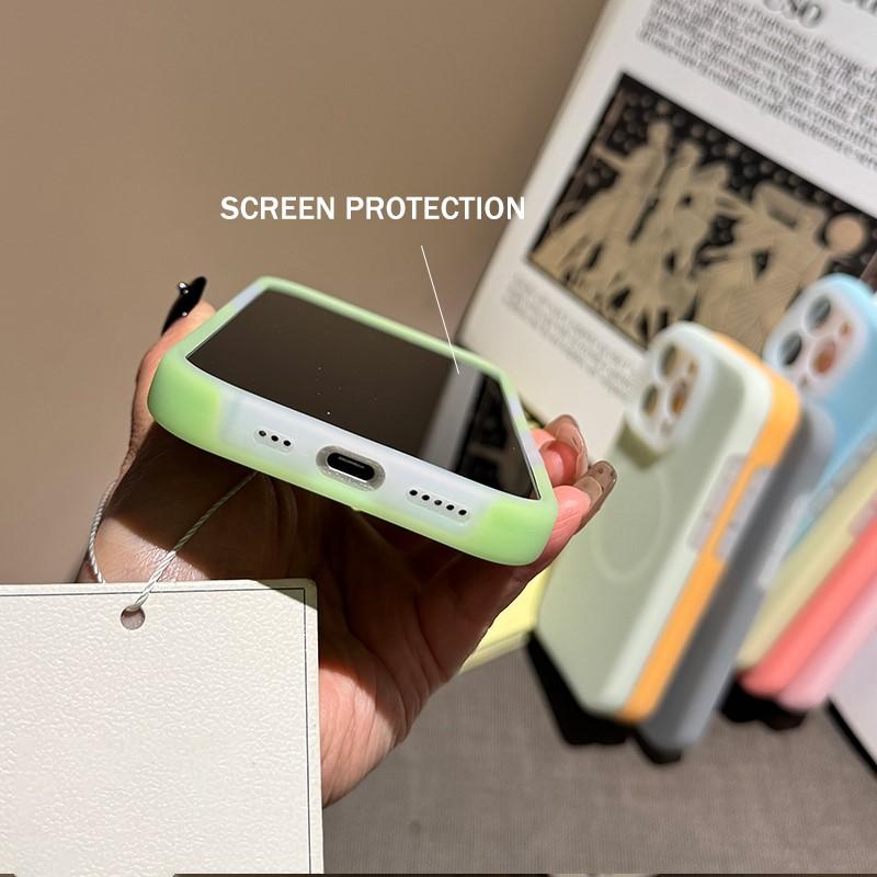 Luxury Jelly Candy Liquid Silicone For Magsafe Case for iPhone 16 15 14 Plus   11 Pro Max Magnetic Soft Shockproof Cover