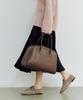 Komorebi Museum B01-L-4 Cow Leather Bowling Bag Large_Leather Etoupe