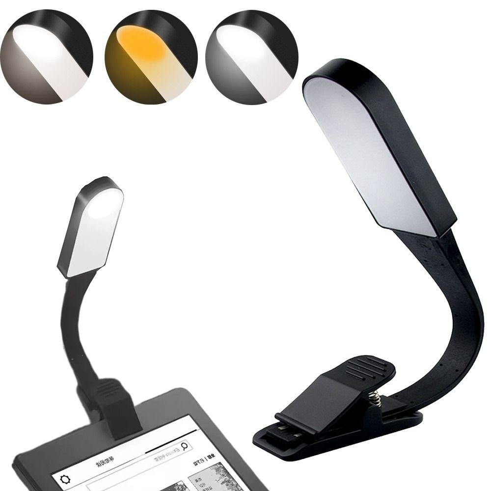 Adjustable Book Clip Lamp 360 Degree Bending Portable LED Reading Lights Touch Dimming Detachable Mini Table Lamp Dormitory