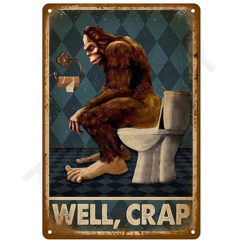 Vintage Metal Signs Plates Tin Sign Posters Man Cave Bar Retro Wall Art Mural Outdoor House Bathroom Home Room Decorations De