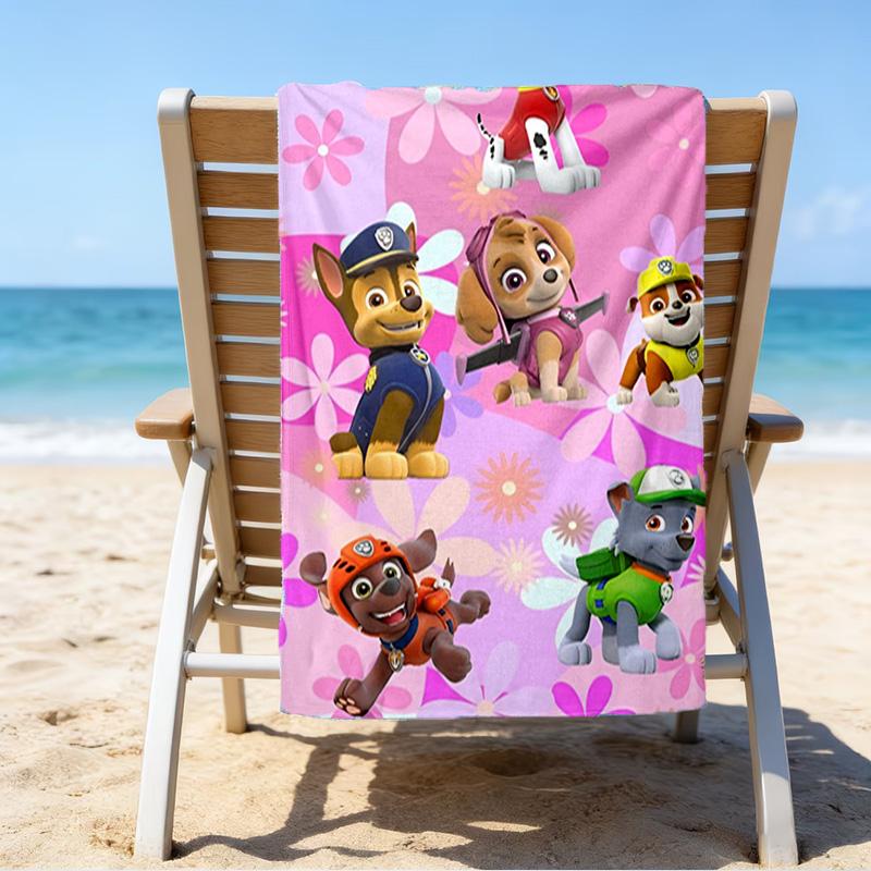 Paw Patrol: Heroic Rescue Microfiber Beach Towel, Lightweight And Quick-Dry, for Summer Travel, Beach Essential, Swimming Pool Outdoor
