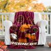 Brisbane Broncos Flannel Blanket Soft All-Season Throw, Design for Camping, Car Travel, Hiking Sofa, Bed, Office Perfect Gift for Parties