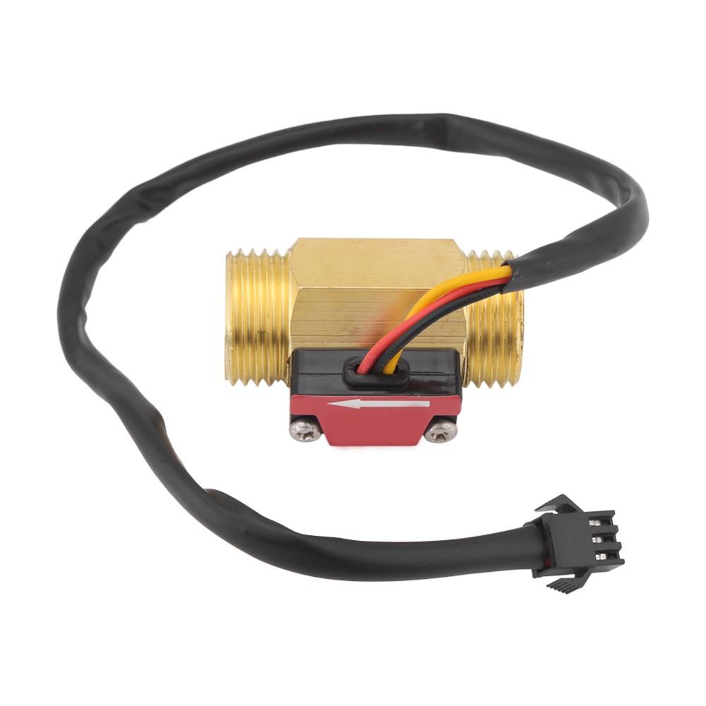 YFB1 G1/2" Water Flow Sensor 1-25L/min Flow Switch Durable Flowmeter  Industrial