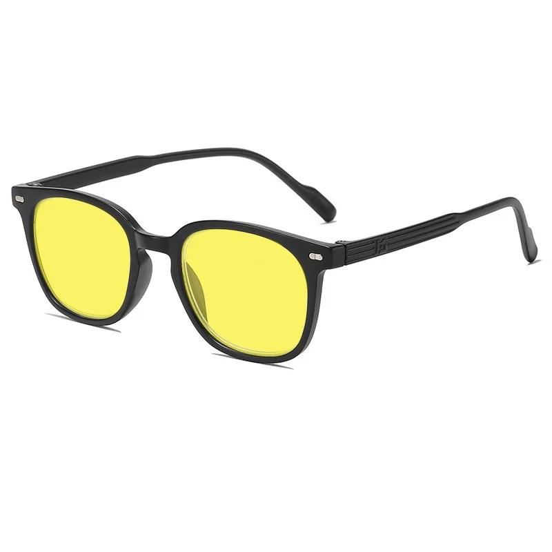 Oval Frame Driving Night Vision Glasses Women Men Retro Ultralight Sunglasses Shades New Blue Light Blocking Spectacles