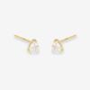 ESTELLE [Official] [Web Exclusive] Women's K10 Yellow Gold Earrings with June Birthstone Moonstone and Drop Motif (Product Code: 0222-9757-0019-0000)