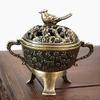 Durable Mini Magpie Auspicious Incense Burner Metal Square Indoor Aromatherapy Burner Vertical Lotus Home Desktop Accessories