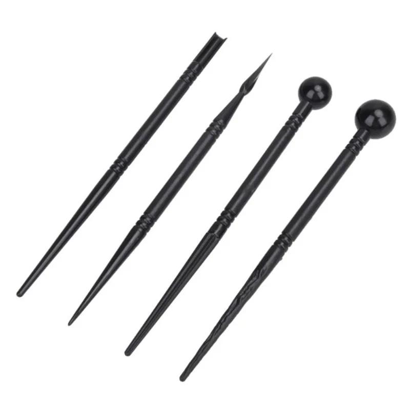 1Set Pottery Dots Sculpture Tool Stainless Steel Polymer Clay Shape Pen Metal Ball Clay Carving DIY Ceramics Decorating Tools