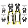Toolwiz Tile Nippers with Handles and Tungsten Steel Wheel Blades for DIY Applications on Stained and More (2-Pack) Non-Slip Glass, Ceramic, Tile,
