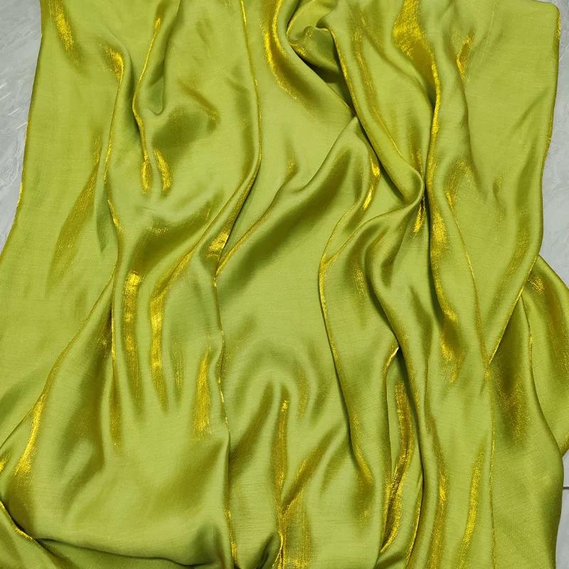 Wide 150cm 1Yard Mermaid Girl Gradient Color Fantasy Satin Fabric for Wedding Dress Hanfu Fashion Clothing Diy Sewing Cloth