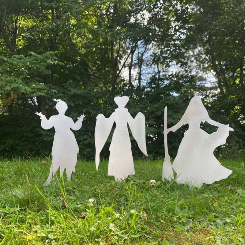 Halloween Theme Witch Outdoor Garden Decorative Stakes Horrifying Party Scene Props Hand Floor Insert for Lawn Ornaments