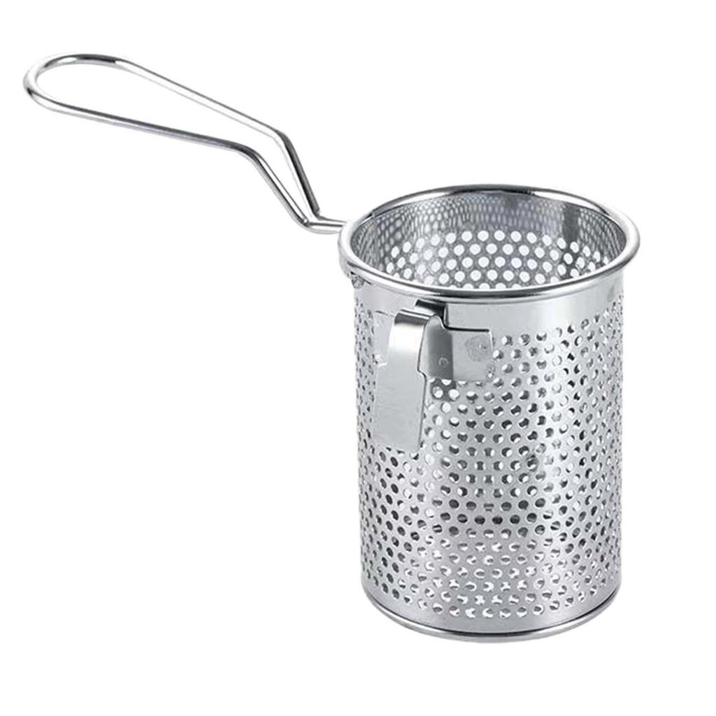 Stainless Steel Pasta Noodle Strainer Mesh Food Strainer for Rinsing Cooking