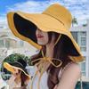 Foldable Women Fisherman Hat Double-Sided Sun Protection Hat Wide Brim Sun Hat  Outdoor Activities