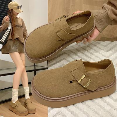 Fashion Commuter Retro All-inclusive Platform Shoes Women's New Summer Height-increasing Versatile Single Shoes