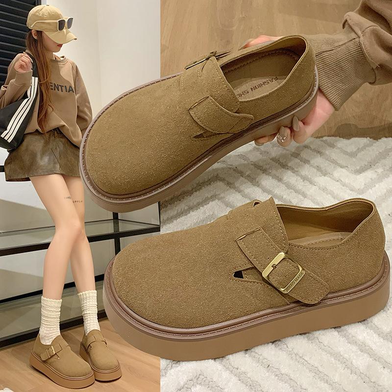 Fashion commuter retro all-inclusive platform shoes women's new summer height-increasing versatile single shoes