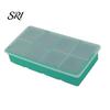 Durable Silicone Ice Mold Cube Tray with Lid 4/6/8 Cavities Easy Release Drinks Summer Refrigerator Cocktail Whiskey Maker Press Kitchen Supplies