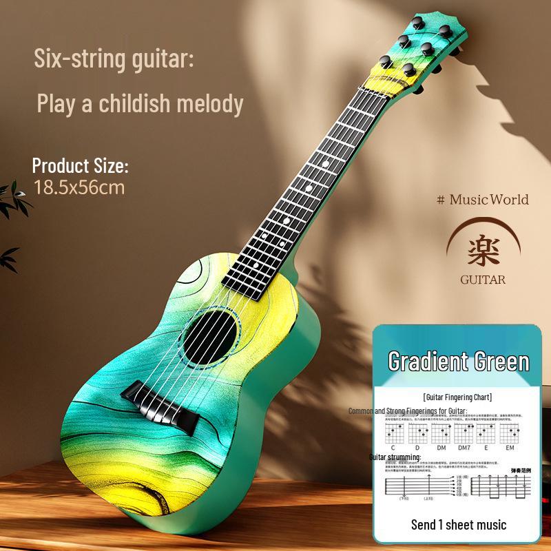 Realistic Guitar Playable Ukulele Toy for Children's Musical Education