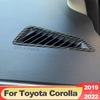 For Toyota Corolla E210    2022 12th Stainless Car A Pillar Air Outlet Bezel Trim Ring Frame Stickers Accessories