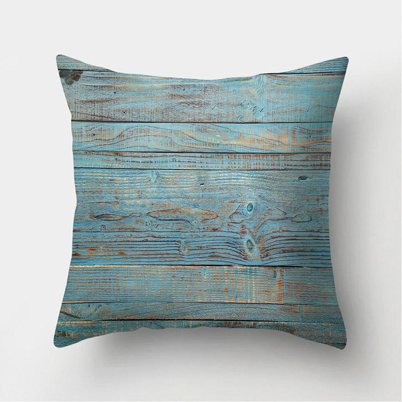 Home Decor Wood Stone Pattern Pillowcase Cushion Cover Sofa Pillowcase Bedroom Living Room funda de almohada