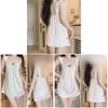 Satin Sleepwear Dress For Women With Deep V Neck And Sleeveless Design For Home And Lounge Use
