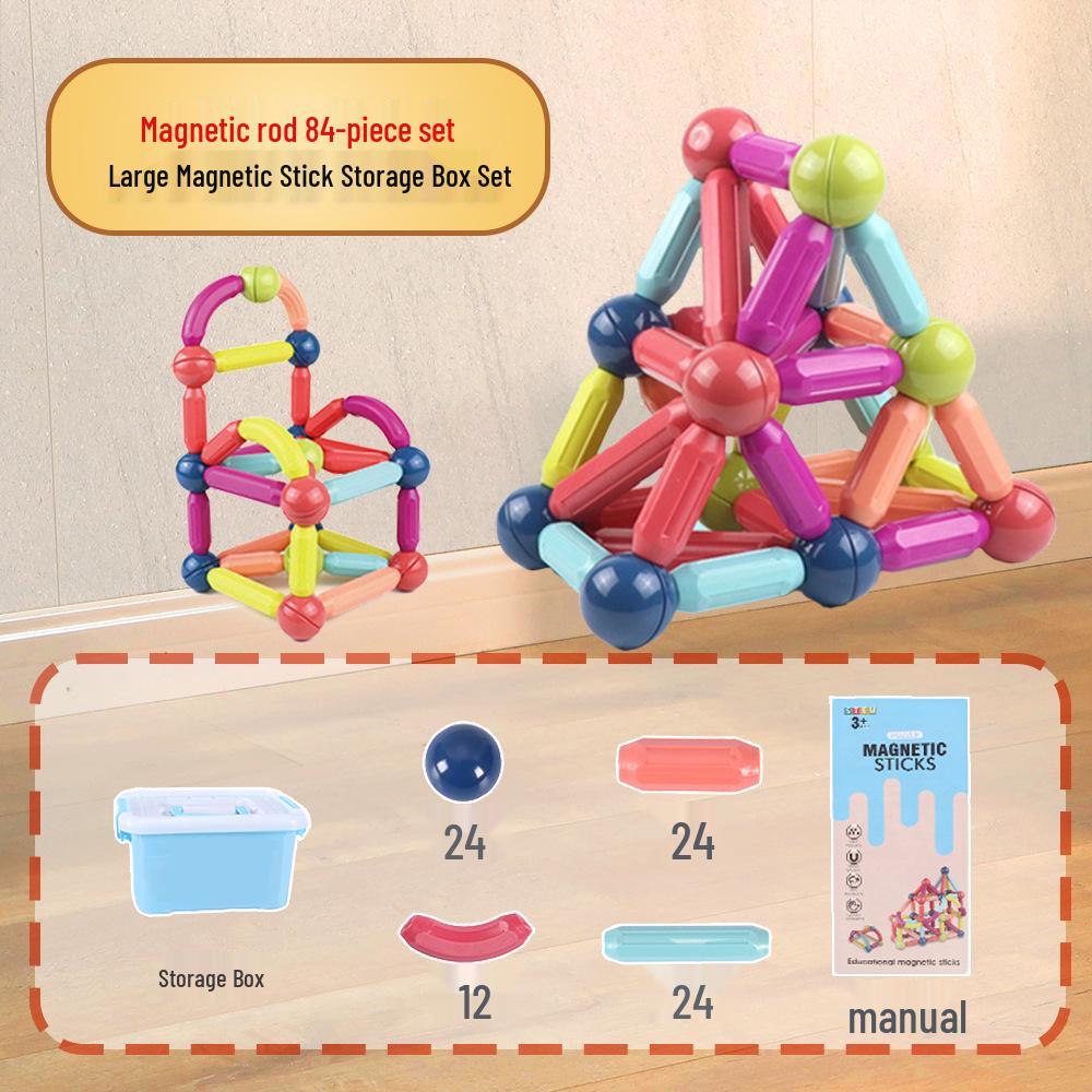 Large Magnetic Building Blocks for Children's Play and Relaxation