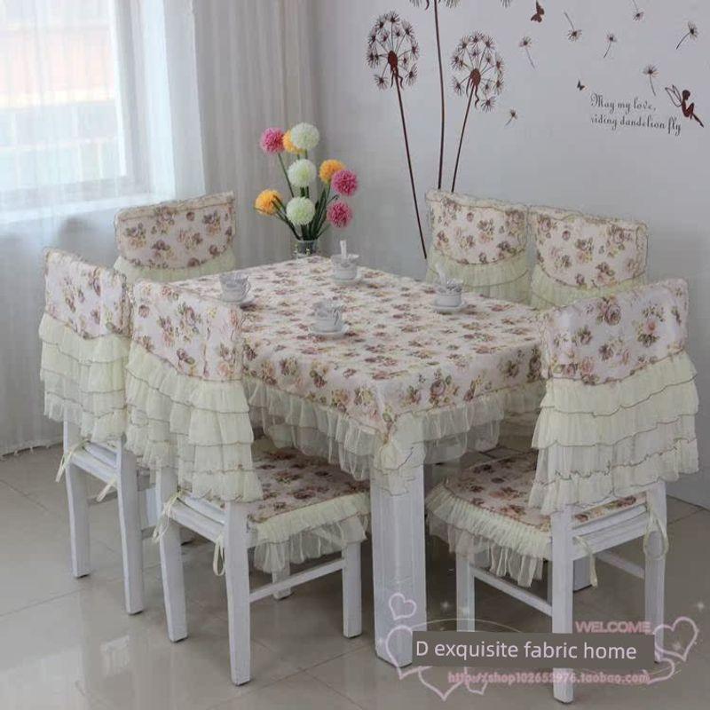 

Минималистичный чехол на обеденный стул, подушка для стула и подушка для сиденья, европейский и китайский стиль, ткань, кружево, чехлы для обеденного стола и волос, чехол для спинки стула Peony flower One seat cushion + backrest